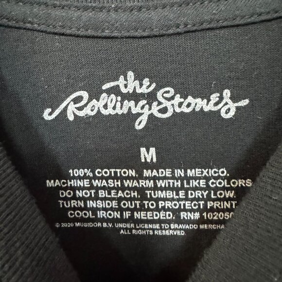 The Rolling Stones Warhol Style Pop Art Hot Lips Rock Tee M - Picture 4 of 4